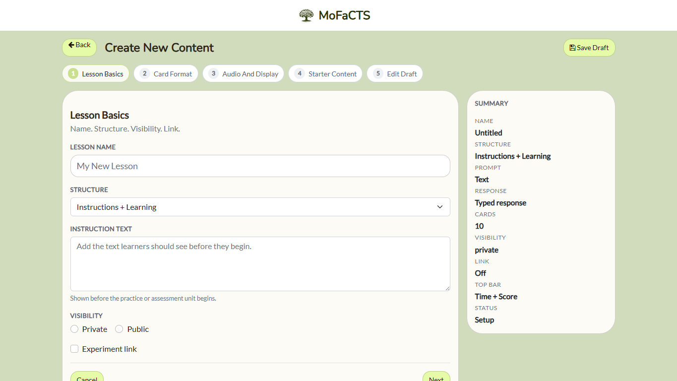 Manual content creator